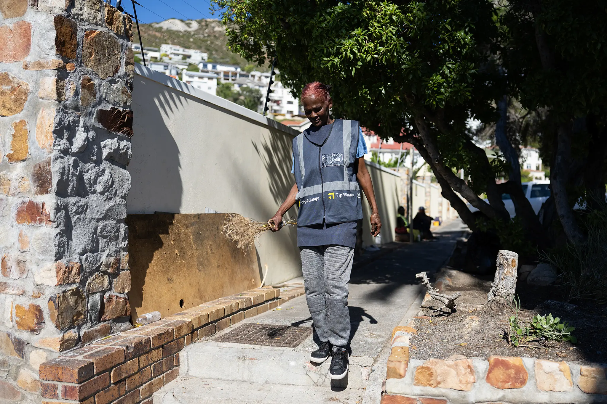 Claudine Harris walking
