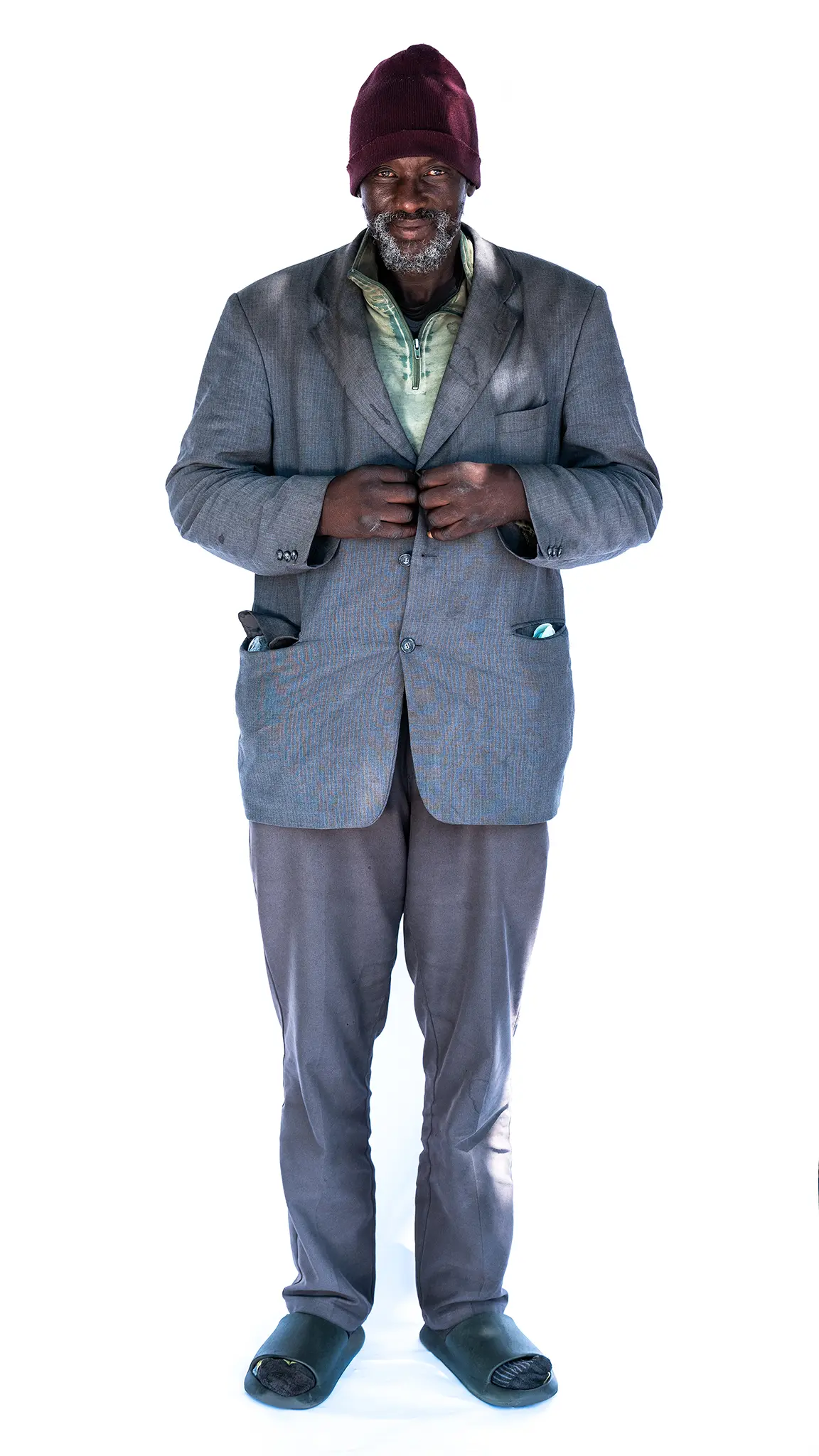 Charles Matika poses for a portrait