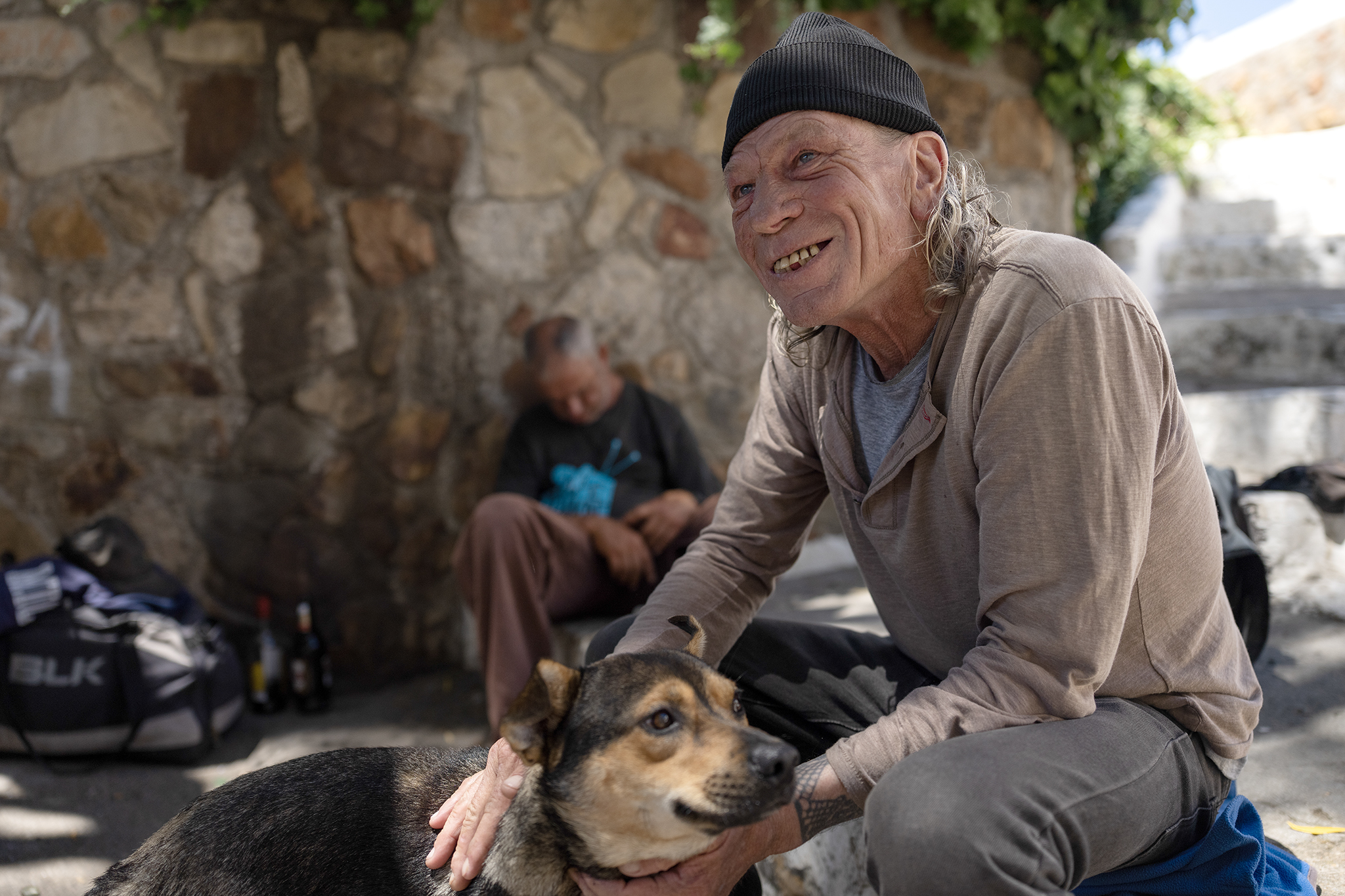 Martin Decker and his dog Fish